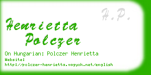 henrietta polczer business card
